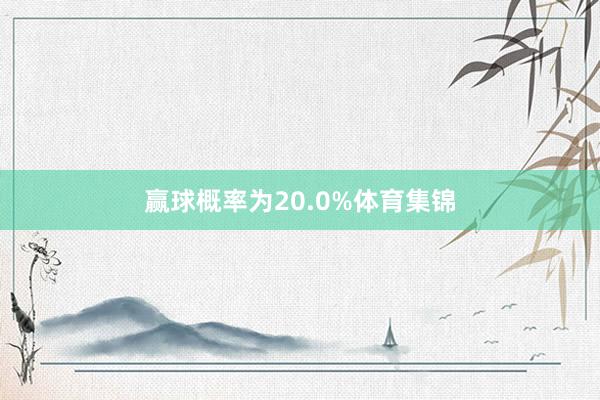 赢球概率为20.0%体育集锦
