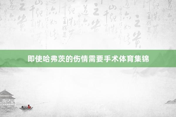 即使哈弗茨的伤情需要手术体育集锦