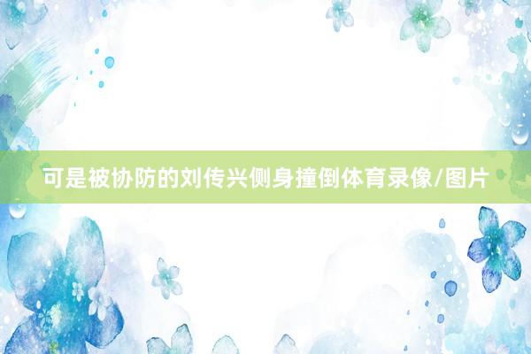 可是被协防的刘传兴侧身撞倒体育录像/图片