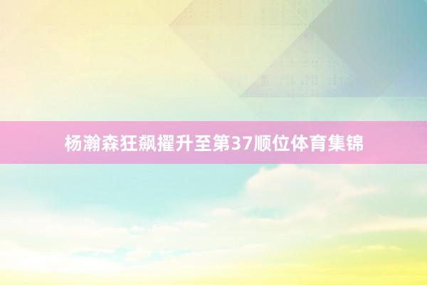 杨瀚森狂飙擢升至第37顺位体育集锦