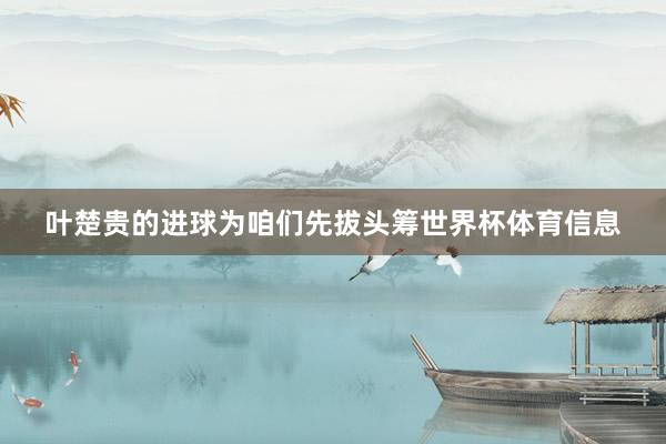 叶楚贵的进球为咱们先拔头筹世界杯体育信息