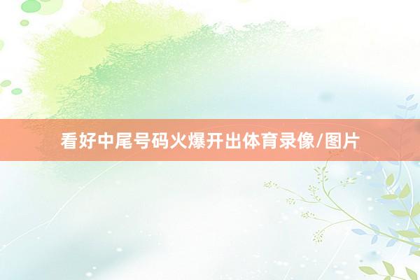 看好中尾号码火爆开出体育录像/图片