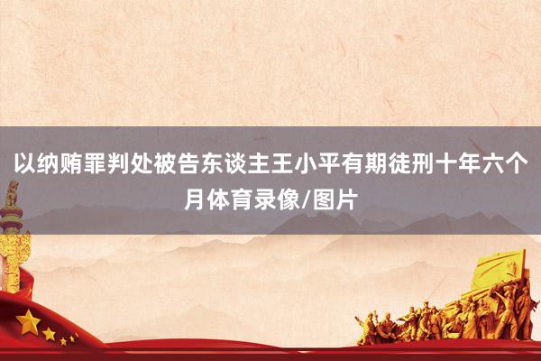 以纳贿罪判处被告东谈主王小平有期徒刑十年六个月体育录像/图片