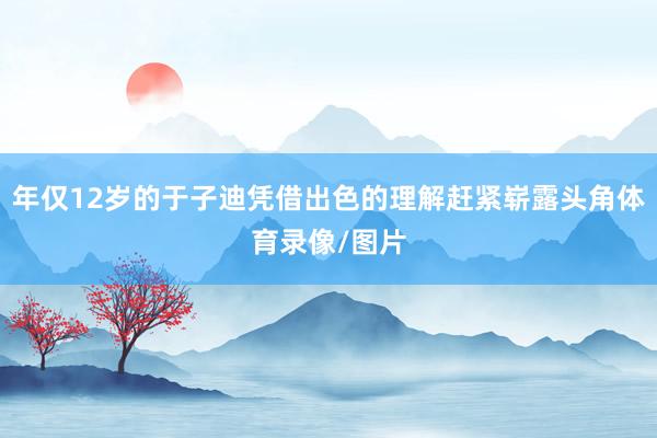 年仅12岁的于子迪凭借出色的理解赶紧崭露头角体育录像/图片