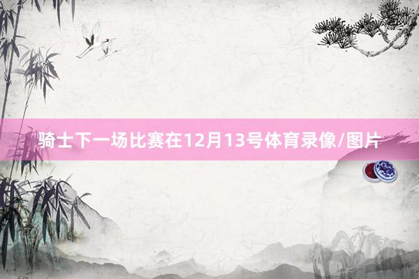骑士下一场比赛在12月13号体育录像/图片