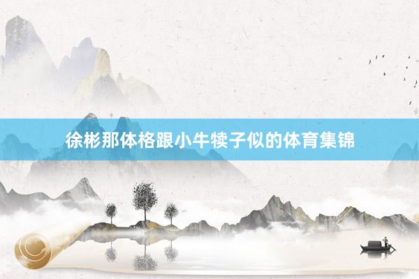 徐彬那体格跟小牛犊子似的体育集锦