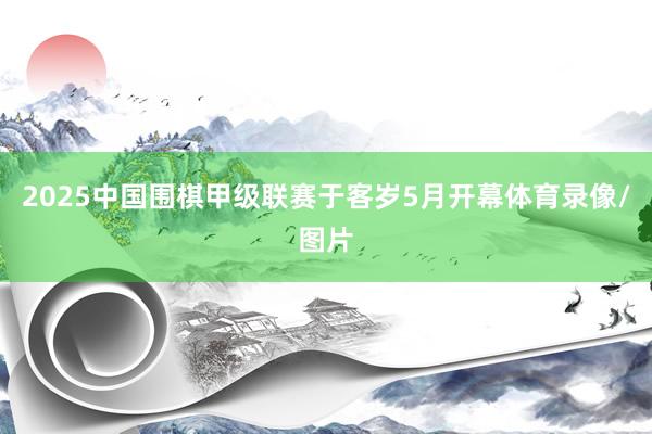 2025中国围棋甲级联赛于客岁5月开幕体育录像/图片