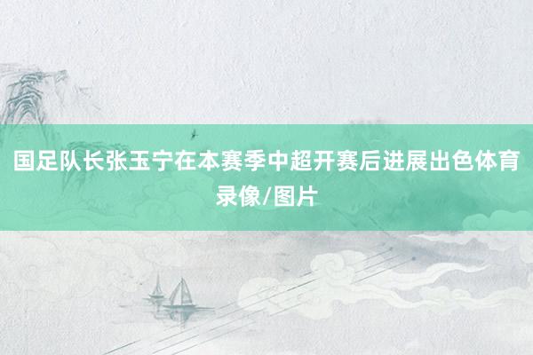 国足队长张玉宁在本赛季中超开赛后进展出色体育录像/图片